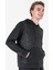 Siyah Erkek Kapüşonlu Sweatshirt 23N-1137 2