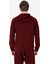 Bordo Erkek Fermuarlı Kapüşonlu Sweatshirt 23N-1121 5