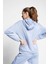 Comfort Fit 23BTBS002118LAVL Lavanta Kadın Fermuarlı Kapüşonlu Sweatshirt 23B-2118 2