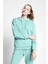 Comfort Fit 23BTBS002118011 Yeşil Kadın Fermuarlı Kapüşonlu Sweatshirt 23B-2118 2