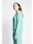 Comfort Fit 23BTBS002118011 Yeşil Kadın Fermuarlı Kapüşonlu Sweatshirt 23B-2118 3