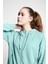 Comfort Fit 23BTBS002118011 Yeşil Kadın Fermuarlı Kapüşonlu Sweatshirt 23B-2118 5