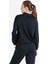 Siyah Kadın Uzun Kol Sweatshirt 23N-2105 4