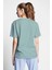 Yeşil Kadın Kısa Kollu T-Shirt 23B-2120 2