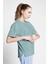 Yeşil Kadın Kısa Kollu T-Shirt 23B-2120 4