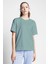 Yeşil Kadın Kısa Kollu T-Shirt 23B-2120 5
