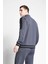 Antrasit Erkek Fermuarlı Sweatshirt 23B-1124 4