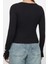 Kadın Moda Şık Regular Bisiklet Yaka Slim Kalıp Örme Fiyonk ve Cut Out Detaylı Vücuda Oturan Bluz 5