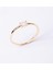Gümüş Yüzük - Gümüş Yüzük - 0.50 Karat Oval Sade Minimal Pembe Kuvars 925 Ayar Tektaş Gümüş Yüzük 4