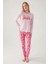 Barbie 1766 Kadın Yuvarlak Yaka Uzun Kol Pijama Takım 1