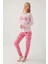 Barbie 1766 Kadın Yuvarlak Yaka Uzun Kol Pijama Takım 3