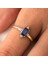 Gümüş Yüzük - Octagon Kesim Safir Taşlı 0.95 Karat Pırlanta Montorü Şık 925 Ayar Gümüş Yüzük 4