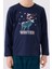3165 Noel Garson Winter Erkek Çocuk Lacivert Uzun Kol Pijama Takım 4