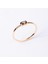 Altın Yüzük - Altın Yüzük - 0.50 Karat Oval Sade Minimal Smoky (Kahverengi) 14 Ayar Tektaş Altın Yüzük 5