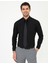 Erkek Siyah Slim Fit Uzun Kollu Basic Gömlek 50247968-VR046 1