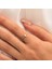 Altın Yüzük - Altın Yüzük - Signity (Swarovski) Taşlı El Yapımı Dövülü Eskitme Minimal 14 Ayar Altın Yüzük 5