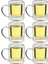Çift Cidarlı Borosilikat Cam - Kahve - Bitki Çayı Kupası 200 ml x 6 adet -1837 1