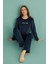 13166-11 Kadın Ladies Night Kadife Uzun Kol Pijama Takım 4