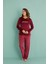 13309-5 Kadın Stronger Uzun Kol Kadife Pijama Takım 2