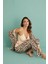 14401-6 Kadın Termal Ip Askılı Sabahlıklı 3'lü Pijama Takım 4