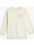 Basic Sweatshirt Şardonlu Bisiklet Yaka Baskı Detaylı 1