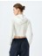 Uzun Kollu Slim Fit Fitilli Baskılı Kapüşonlu Crop Tişört 4