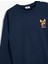 Sweatshirt Köpek Işlemeli Bisiklet Yaka Uzun Kollu 3