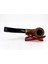 Bent Apple Briar (Gül Kökü) 9 mm Filtreli El Yapımı Pipo - Kahverengi 1748 3