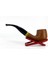 Bent Apple Briar (Gül Kökü) 9 mm Filtreli El Yapımı Pipo - Kahverengi 1748 5