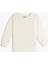 Basic Sweatshirt Uzun Kollu Bisiklet Yaka Kalp Detaylı Dokulu 1