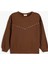 Zımba Detaylı Sweatshirt Uzun Kollu Bisiklet Yaka Şardonlu 1