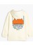 Uzun Kollu Kapşonlu Sweatshirt Baskı Detaylı 2