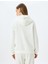 Basic Kapüşonlu Kanguru Cepli Rahat Kalıp Sweatshirt 4