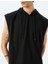 Oversize Kapşonlu Modal Karışımlı Kalın Kumaşlı Kolsuz Spor Sweatshirt 5