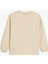 Oversize Sweatshirt Uzun Kollu Bisiklet Yaka Baskı Detaylı Pamuklu 2