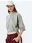 Rahat Kalıp Dik Yaka Crop Fermuarlı Sweatshirt 1