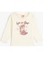 T-Shirt Uzun Kollu Baskı Detaylı Bisiklet Yaka Pamuklu 1