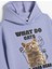 Kapşonlu Sweatshirt Kedi Baskılı Uzun Kollu 3