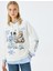 Kolej Baskılı Kapüşonlu Oversize Sweatshirt 1