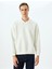 Polo Yaka Şardonlu Pamuk Karışımlı Basic Baskılı Sweatshirt 3