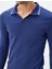 Slim Fit Tişört Uzun Kollu V Yaka Polo Pamuklu 5