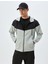 Spor Sweatshirt Oversize Kapşonlu Fermuarlı Scuba Kumaş Renk Kontrastlı Cep Detaylı Pamuk Karışımlı 1