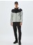 Spor Sweatshirt Oversize Kapşonlu Fermuarlı Scuba Kumaş Renk Kontrastlı Cep Detaylı Pamuk Karışımlı 2