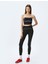 Yüksek Bel Biyeli Slim Fit Spor Tayt Interlok 1