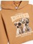 Kapşonlu Sweatshirt Köpek Baskılı Uzun Kollu Pamuklu 3