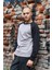 Reglan Kol Rahat Kesim Bisiklet Yaka Sweatshirt Antrasit Düz Basic 1