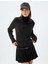 Yarım Fermuarlı Dik Yaka Kazak Saç Örgü Dokulu Uzun Kollu 3