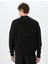 Pamuk Karışımlı Bisiklet Yaka Slogan Baskılı Sweatshirt 4