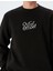 Pamuk Karışımlı Bisiklet Yaka Slogan Baskılı Sweatshirt 5