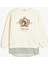 Sweatshirt Baskılı Bisiklet Yaka Gömlek Etek Ucu Detaylı 1